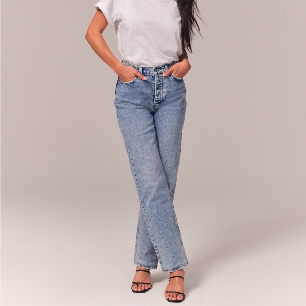 Abercrombie & Fitch The Dad High Rise Jean (31 Short)